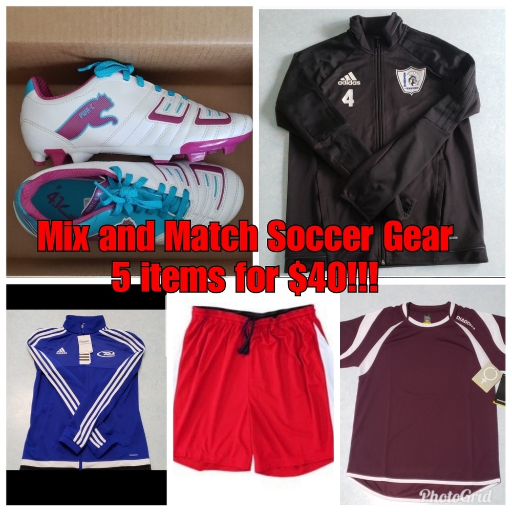 Men's and Women's soccer gear